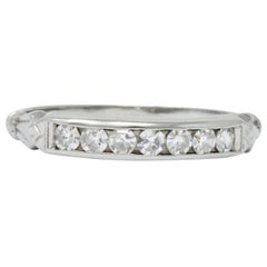 Art Deco 0.25 Carat Diamond 18 Karat White Gold Ring