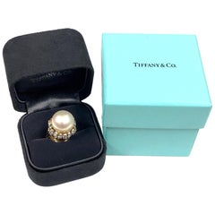Jean Schlumberger for Tiffany & Co. Gold Diamond and South Sea Pearl Ring