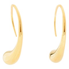 Tiffany & Co. 18 Karat Yellow Gold Elsa Peretti Tear Drop Earrings