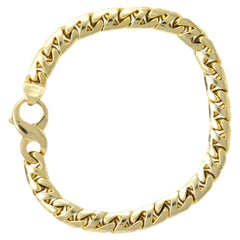 Tiffany & Co. Vintage 18 Karat Gold Cuban Chain Unisex Bracelet