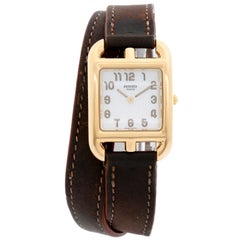 Hermes Cape Cod Montre pour femme en or jaune