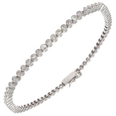 Diamond Platinum Tennis Bracelet