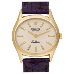 Rolex Cellini 3802 18 Karat Silber Zifferblatt manuelle Uhr - 'Certified Authentic'