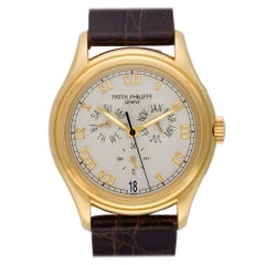 Patek Philippe Annual Calendar 5035J 18 Karat off White Dial Auto Watch