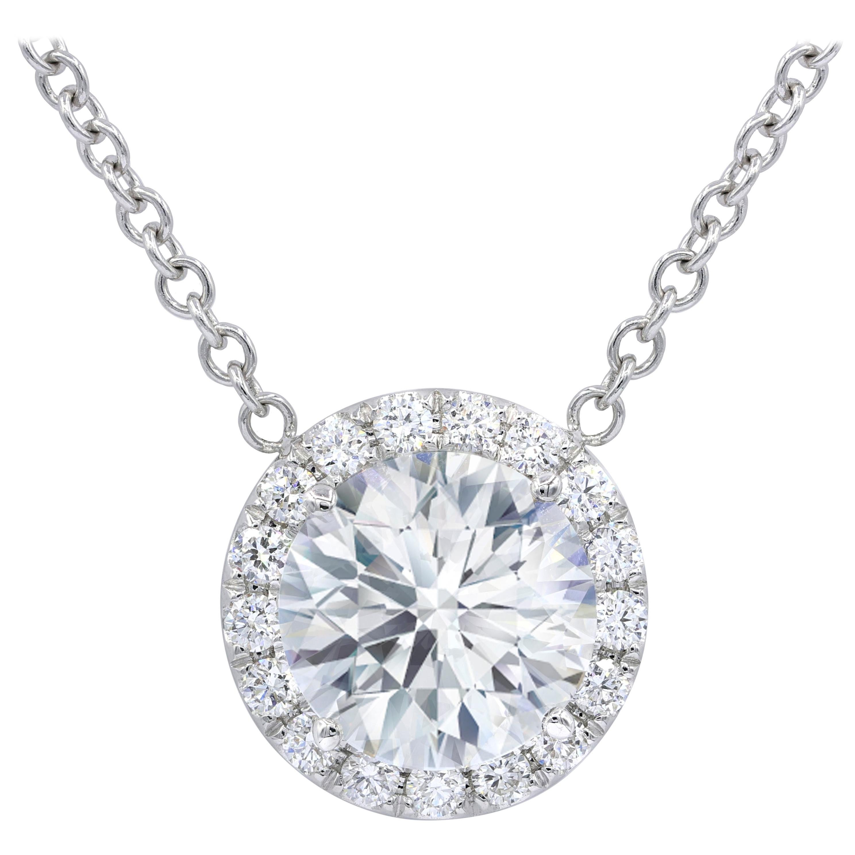 GIA Certified 4.61 Carat Diamond Pendant