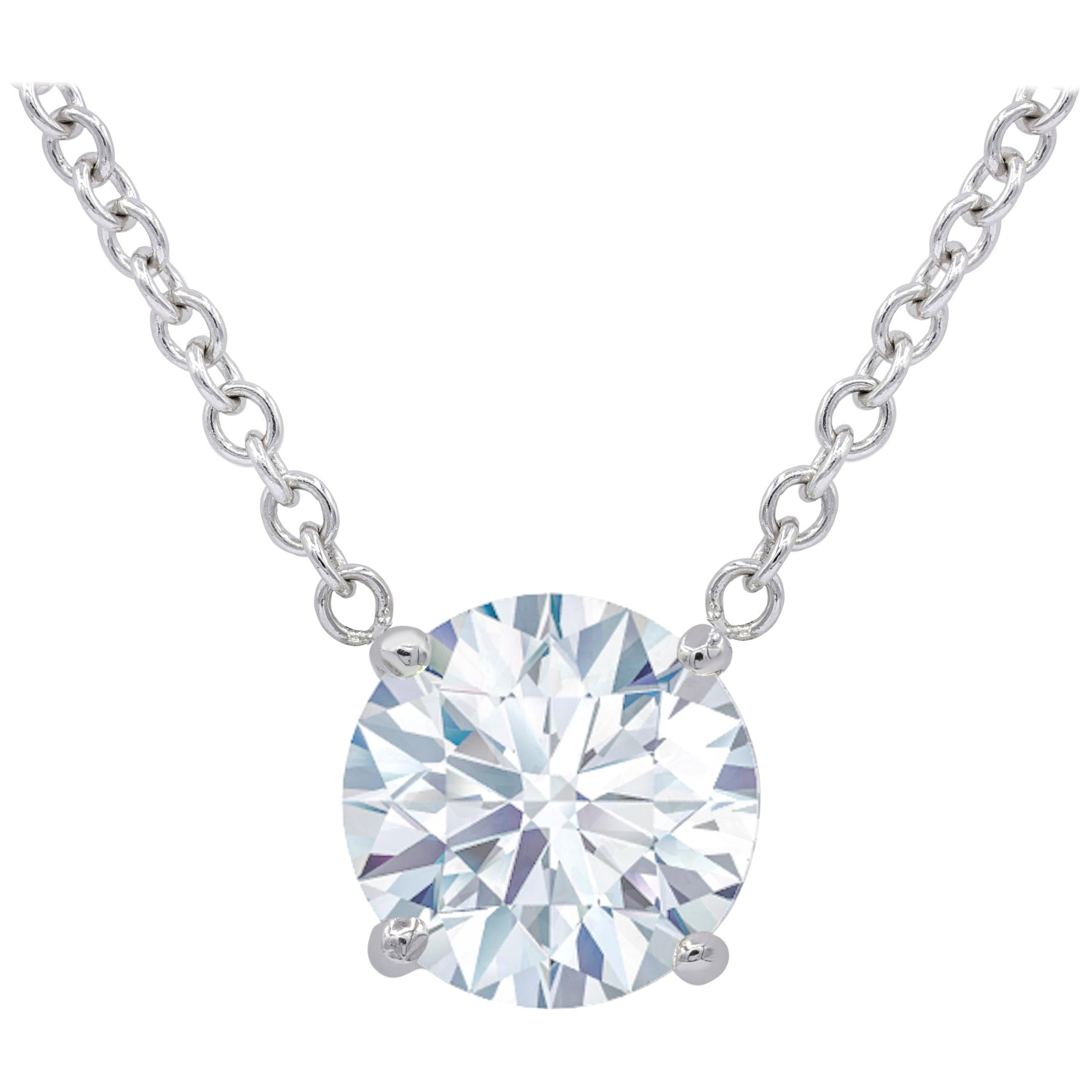 GIA Certified 2.06 Carat Diamond Pendant