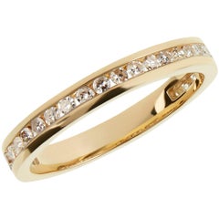 18ct Yellow Gold and Diamond Pave Eternity 'Blizzard' Ring