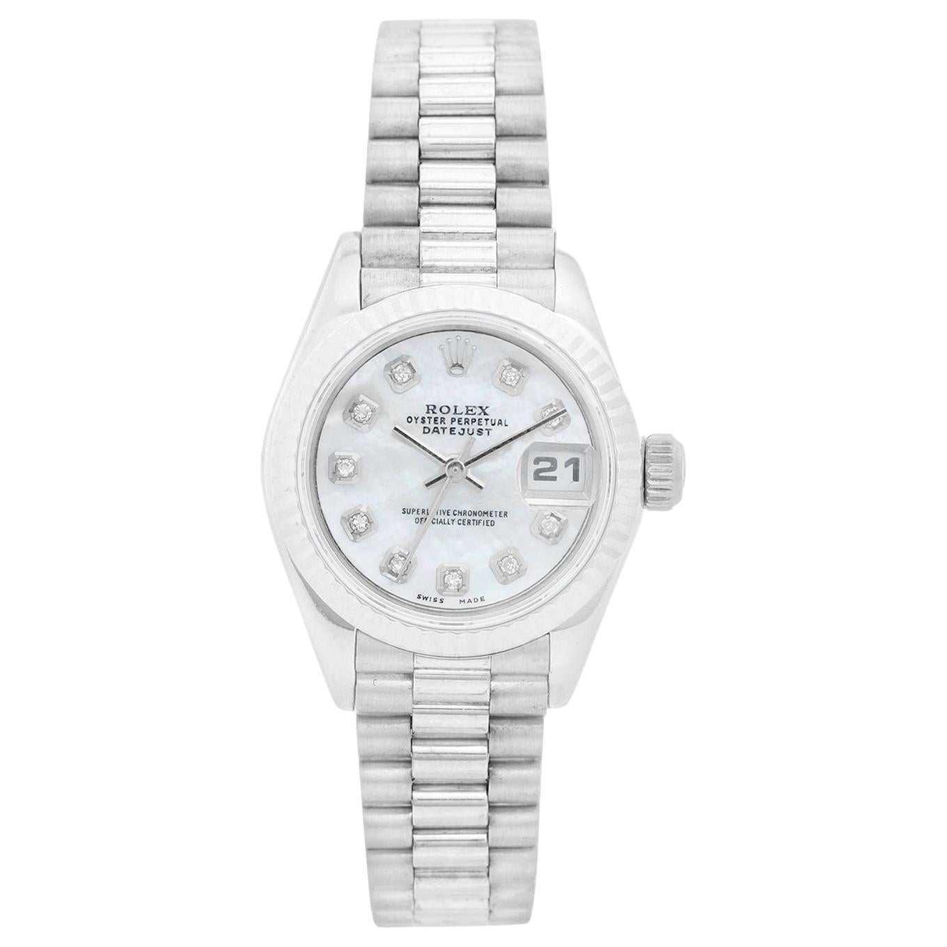 Vintage Rolex Diamond Bracelet Watch at 1stDibs