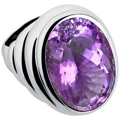 Middles Ages 26.31 Carat Amethyst Cocktail Ring