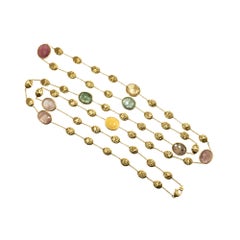 MarCo Bicego 52.00 Carat Sapphire 18 Karat Gold Siviglia Collection Necklace