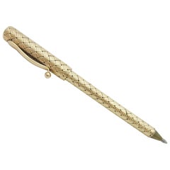 Retro Tiffany & Co. Pen and Pencil Combo 14 Karat Yellow Gold