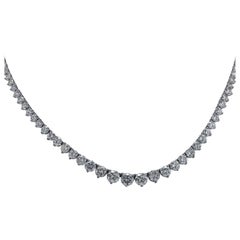 17.5 Carat Diamond Riviere Necklace