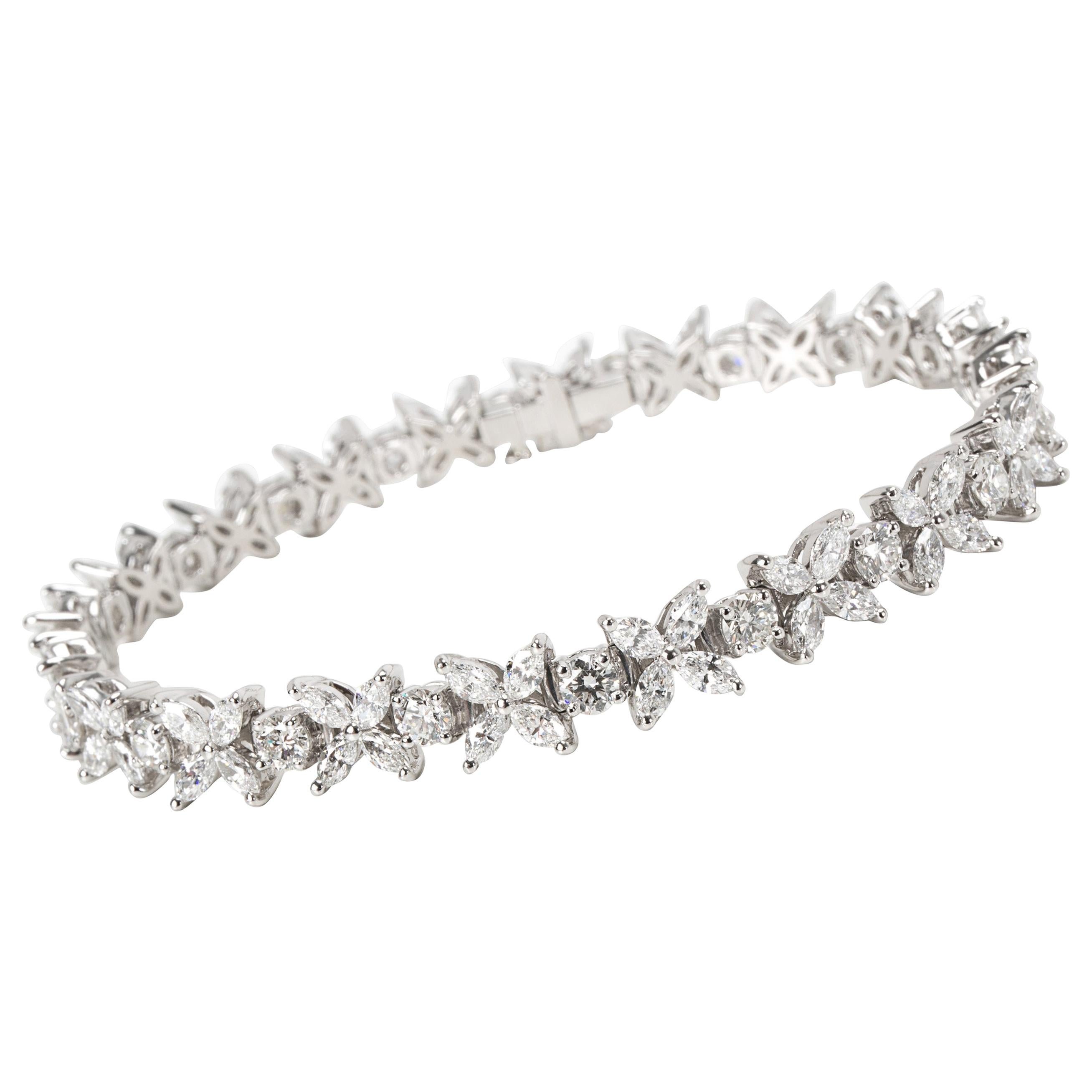 Tiffany & Co. Victoria Diamond Bracelet in Platinum 6.01 Carat
