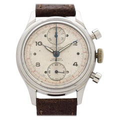 Vintage Olympic Chronograph Stainless Steel Watch, 1950s