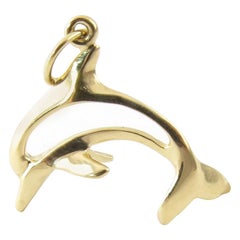 Vintage 14 Karat Yellow Gold Dolphin Charm