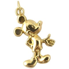 14 Karat Yellow Gold Mickey Mouse Charm