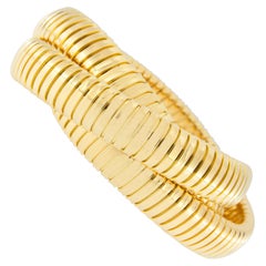 Alex Jona 18 Karat Yellow Gold Tubogas Rolling Bracelet