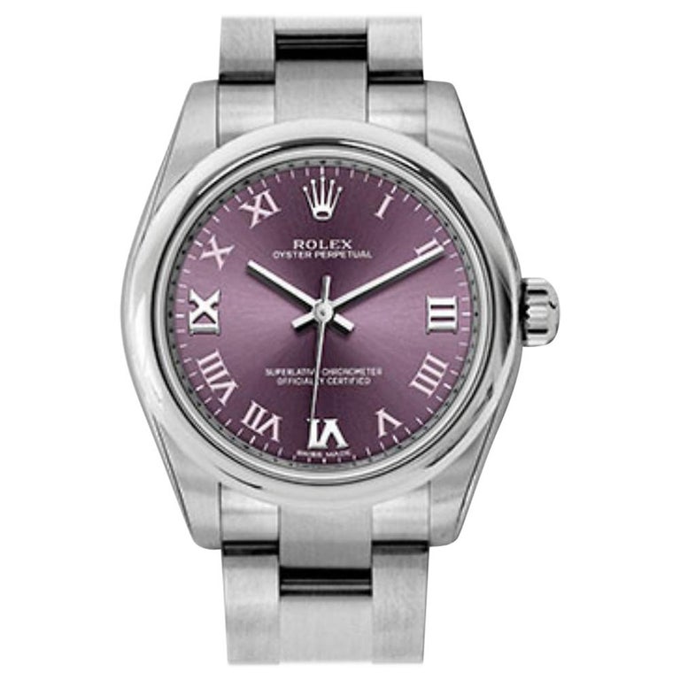 Certified Authentic Rolex Oyster Perpetual5346, Purple Dial For Sale at