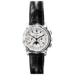 Patek Philippe 18 Karat White Gold Perpetual Calendar Moonphase 5970G-001