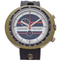 Vintage Leonidas Easy Rider 1-Register Chronograph with a Plastic Case, 1970s