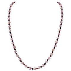 Pretty in Pink Freshwater Pearls with Sterling Silver & Crystal Clasp 