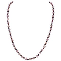 Pretty in Pink Freshwater Pearls with Sterling Silver & Crystal Clasp