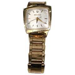 Bulova Accutron 14 Karat Asymmetrisches „TV“-Etui