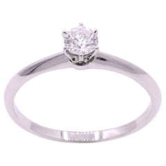 Elizabeth Taylor Ping-Pong Tiffany & Co. Diamond Solitaire Ring F VVS2
