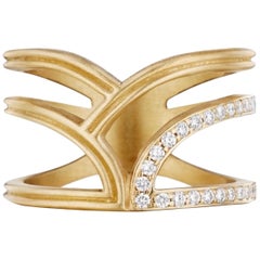 Doryn Wallach Collins Diamond and Gold Ring