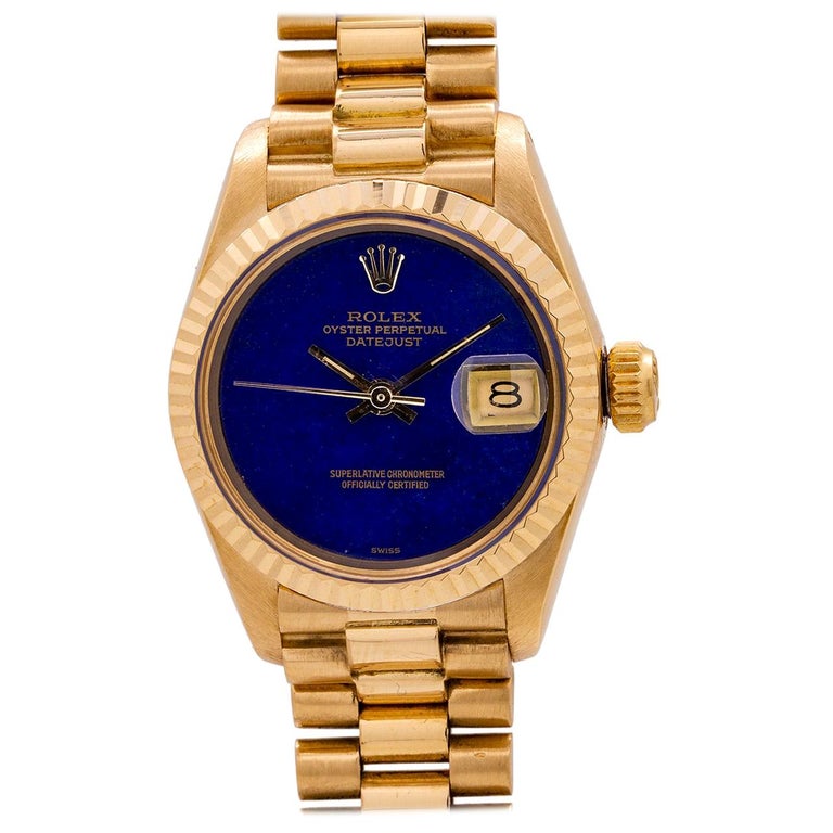 rolex datejust lapis lazuli
