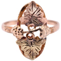 10 Karat Tri-Tone Black Hills Gold Ring