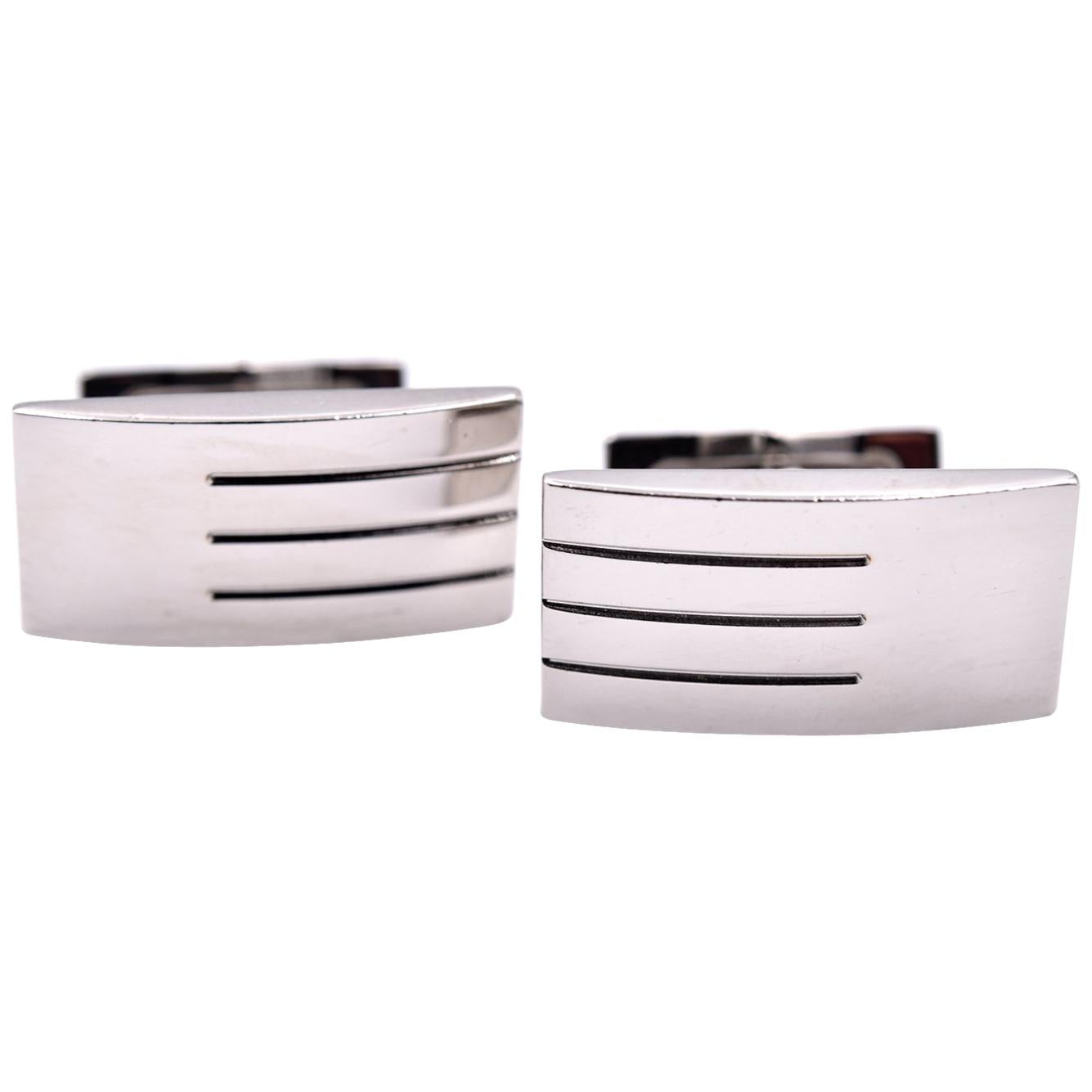 Dupont Stainless Steel Cufflinks with Box