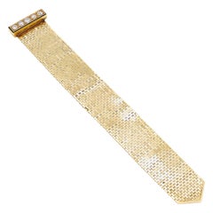 Vintage Van Cleef & Arpels Ludo Gold Diamond Bracelet