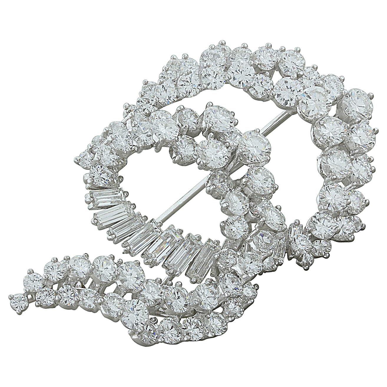 Cartier Diamond Platinum Brooch