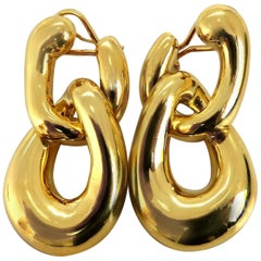 Pendants d'oreilles pendants Lobe Wrap Left / Right Dangle Earrings 18 carats