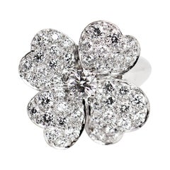 Van Cleef & Arpels Medium Model Cosmos White Gold Diamond Ring