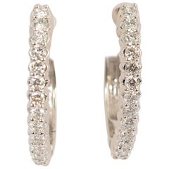 Sonia B Diamond Oval Hoop Earrings