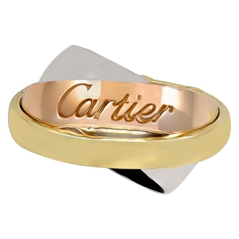 Unusual Cartier Gold Trinity Ring