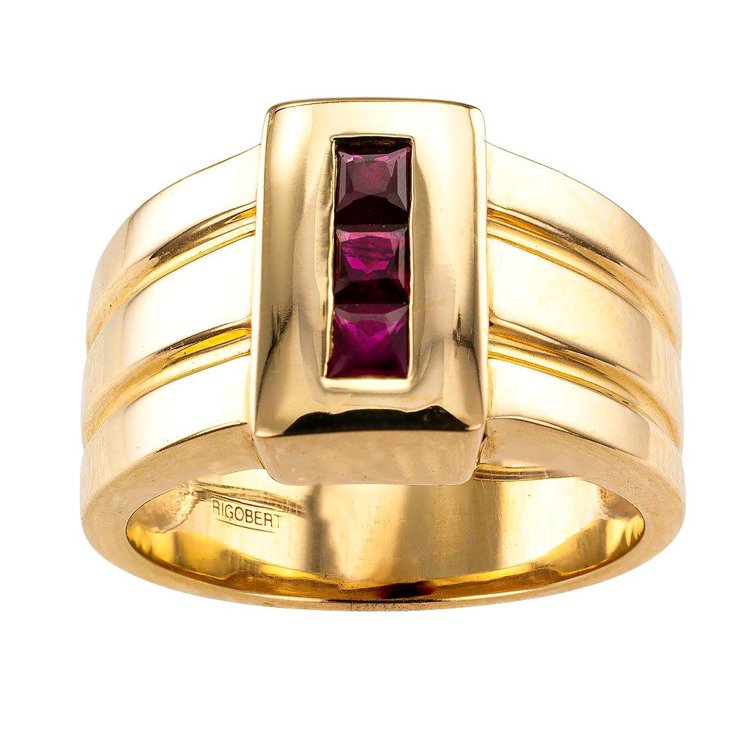 Rigoberto Ruby Gold Gentlemans Ring