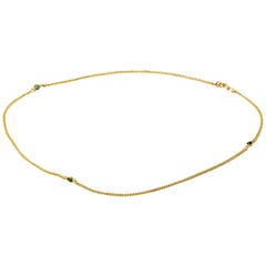 Edwardian Turquoise 9 Carat Gold Necklace