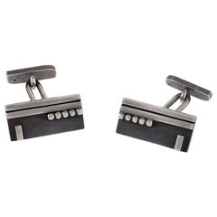 Art Deco Silver Cuff Links by Jean Despres