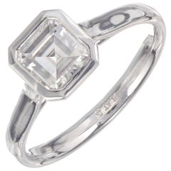 Peter Suchy GIA Certified 1.05 Carat Diamond Platinum Solitaire Engagement Ring