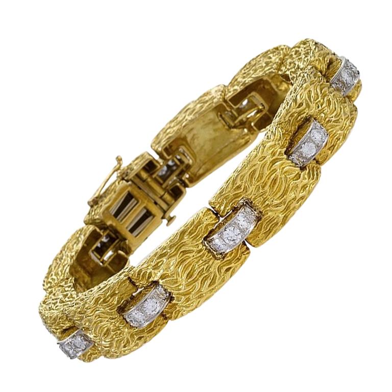 Gold Bracelet with Diamond by David Webb