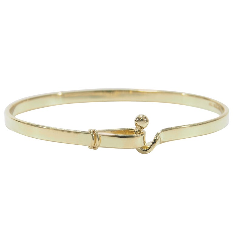 Tiffany & Co. Twist Hook and Eye Bracelet, Gold Silver -  Canada