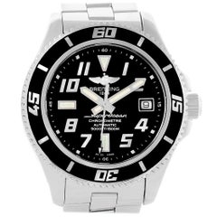 Breitling Superocean 42 Abyss Black Dial Steel Men's Watch A17364