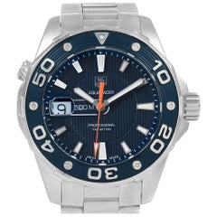 Used TAG Heuer Aquaracer 500M THWAJ1112BA0871 Blue Dial Steel Men’s Watch WAJ1112