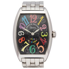 Franck Muller Cintree Curvex Colour Dreams Montre unisexe en acier inoxydable 2852QZ