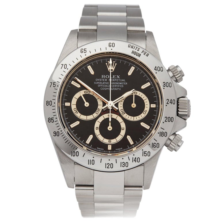 Rolex Daytona Stainless Steel 116520 Gents Wristwatch For Sale at 1stdibs Stainless Steel Daytona For Sale