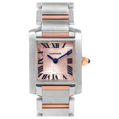 Cartier Tank Francaise Steel Rose Gold 160th Anniversary Watch W51036Q4