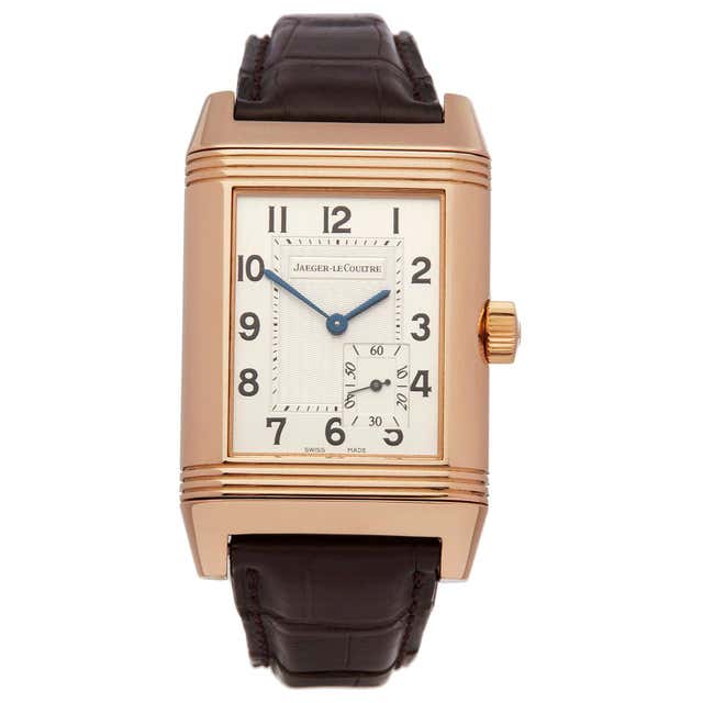 Jaeger-LeCoultre Reverso 240.2.14 Rose Gold Gents Wristwatch at 1stDibs